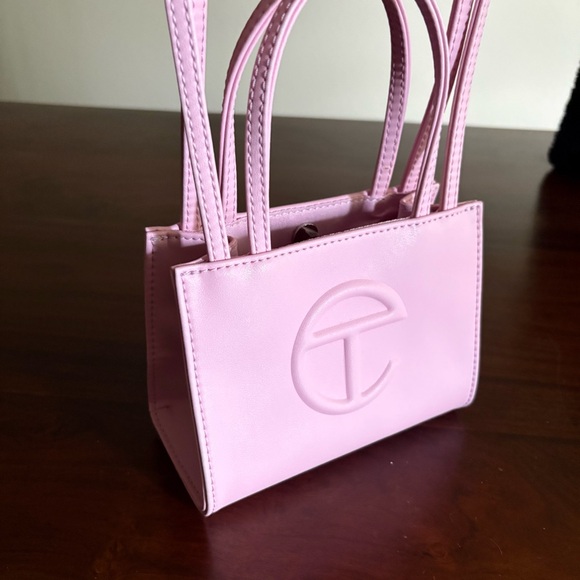 Telfar Small Shopping Bag Shoulder Crossbody Bag Pink Bubblegum - Picture 5 of 16